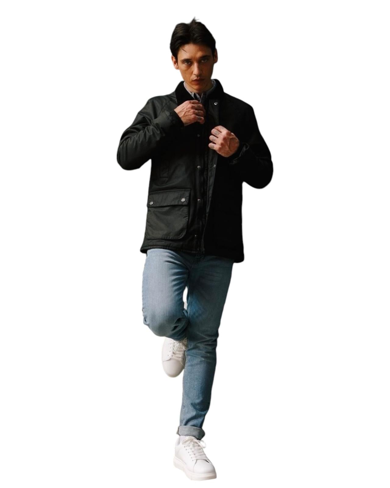 Indicode Jeans Chaqueta Barbour Indutton Negra