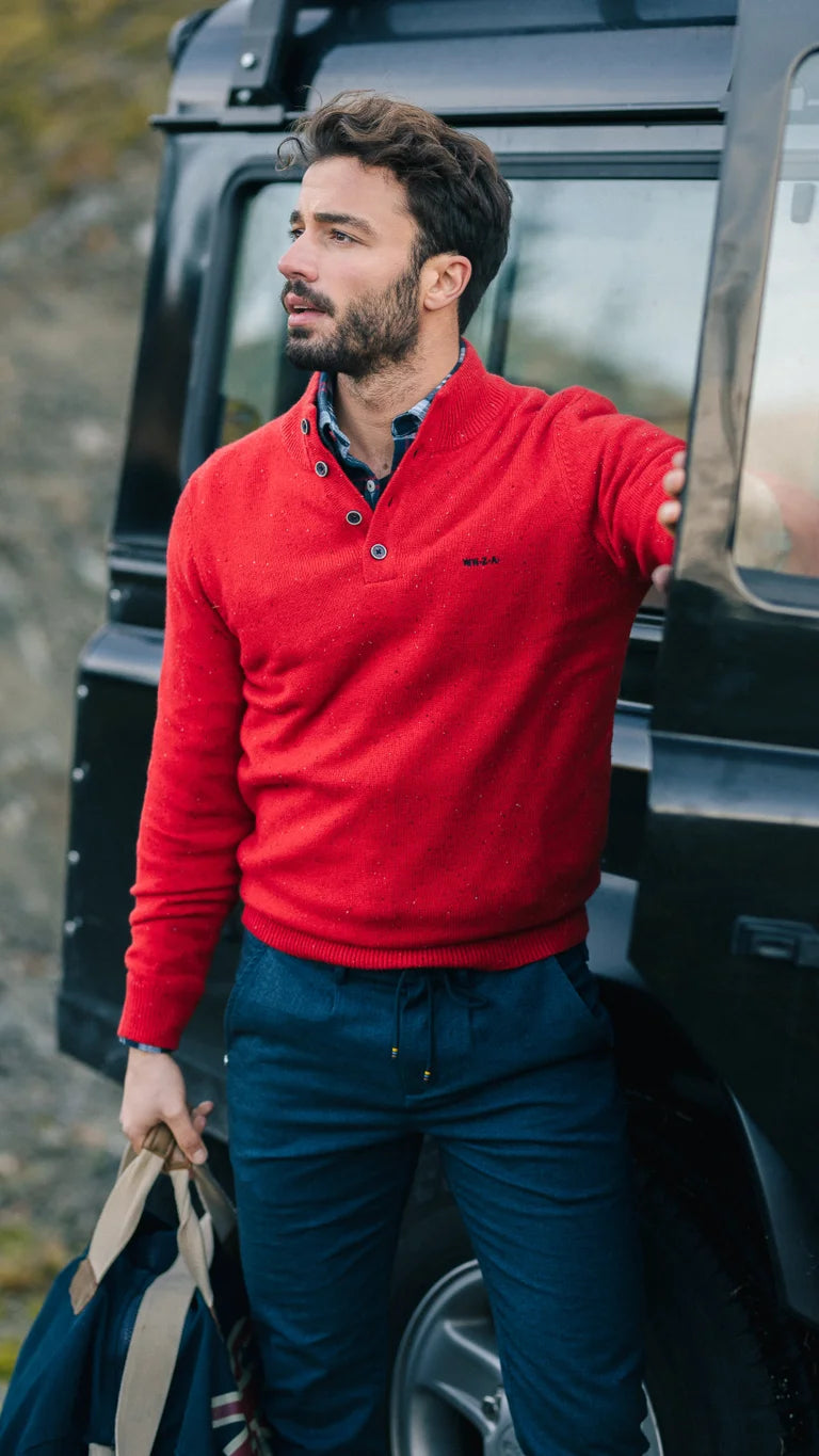 NZA Pullover Elias New Zealand Auckland Reef Red