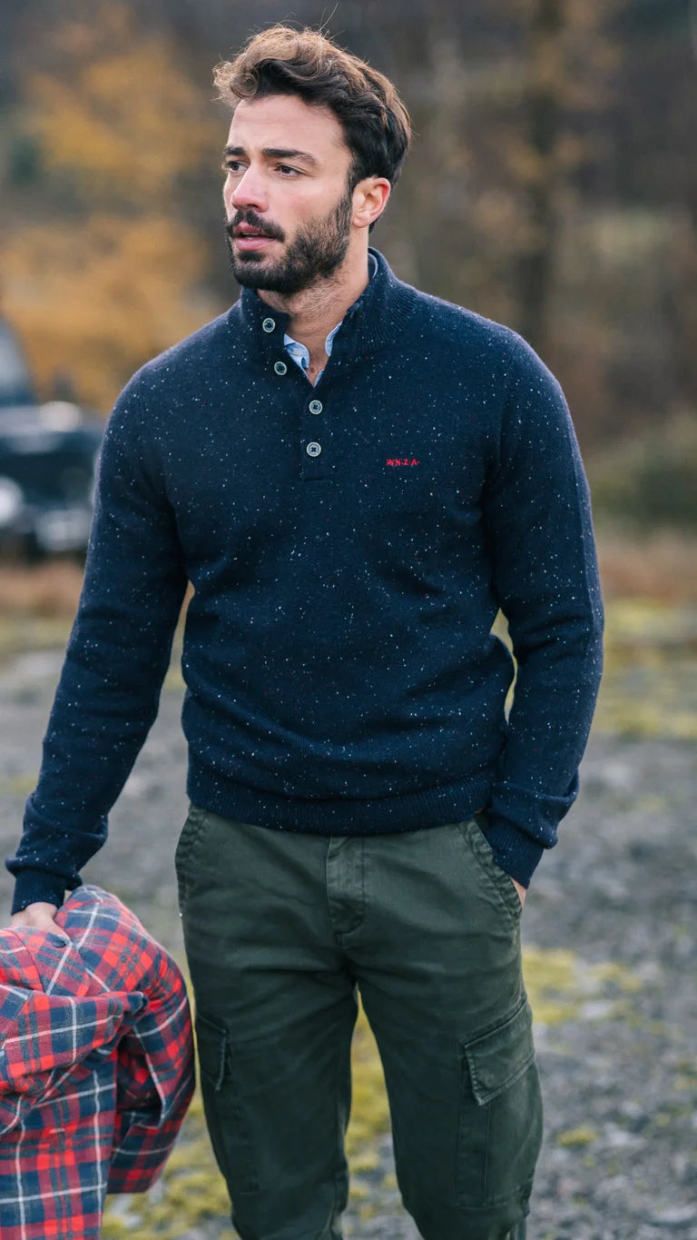 NZA Pullover Elias New Zealand Auckland Winter Navy