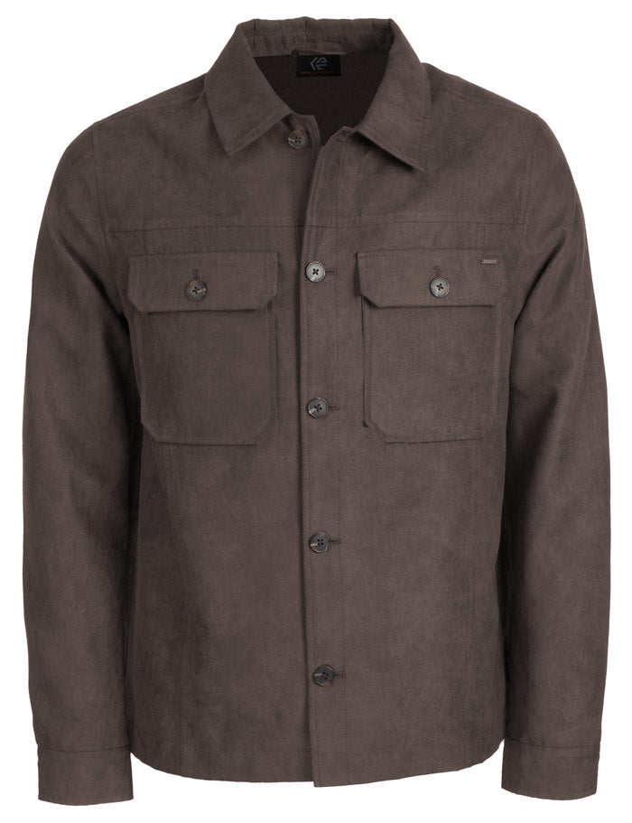 Indicode Jeans Sobrecamisa Elastica Infino Seal Brown