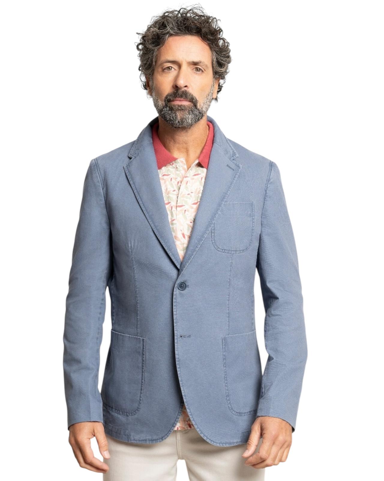 Roberto Bassi Americana Slim Fit Caluga Azul Tinta