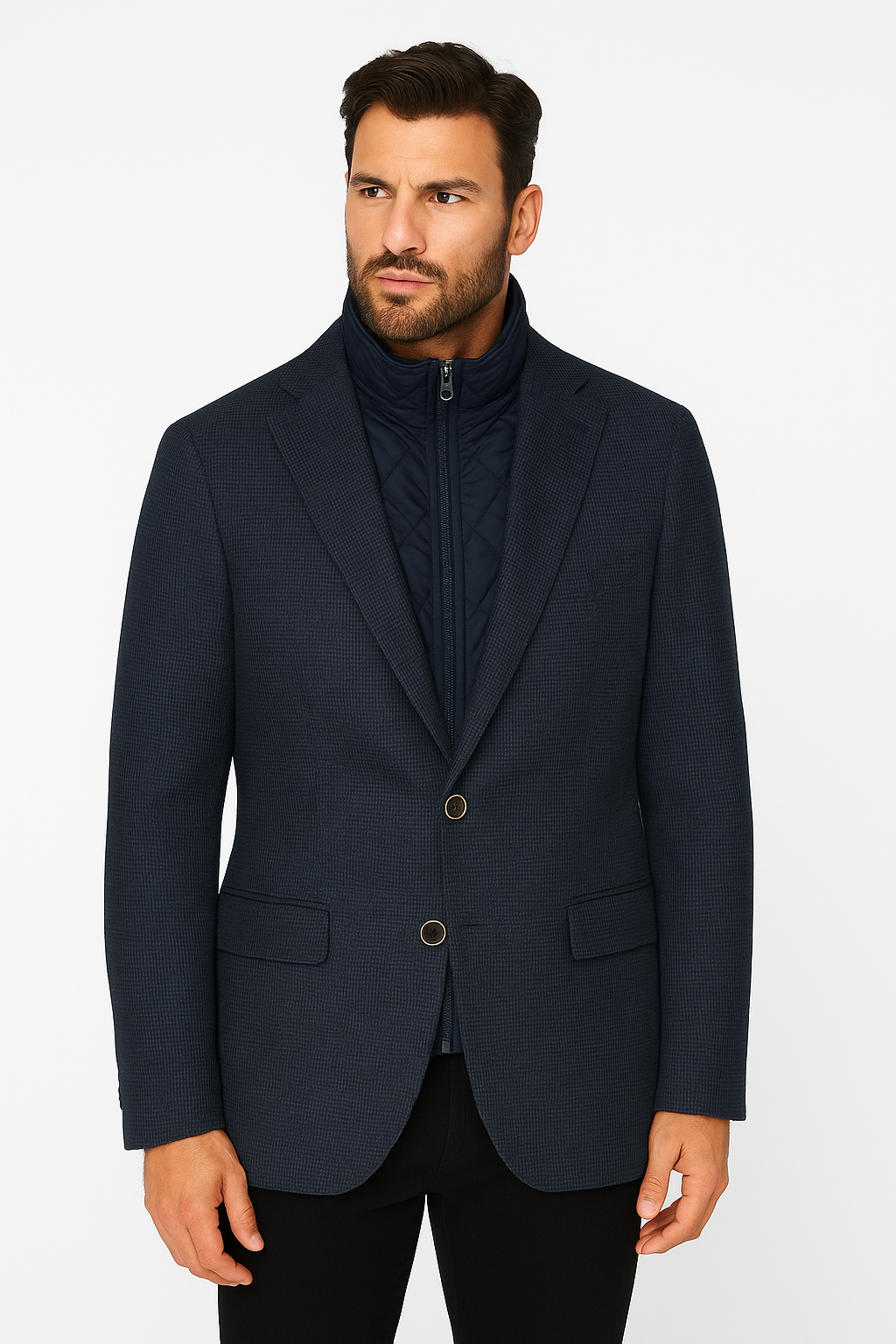 Roberto Bassi Americana Regular Trueno Azul Marino