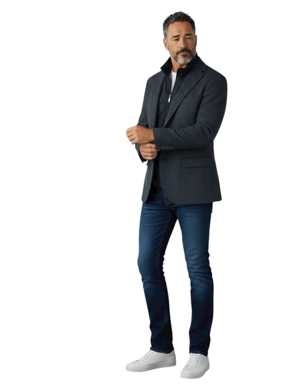 Roberto Bassi Americana Regular Trueno Azul Marino