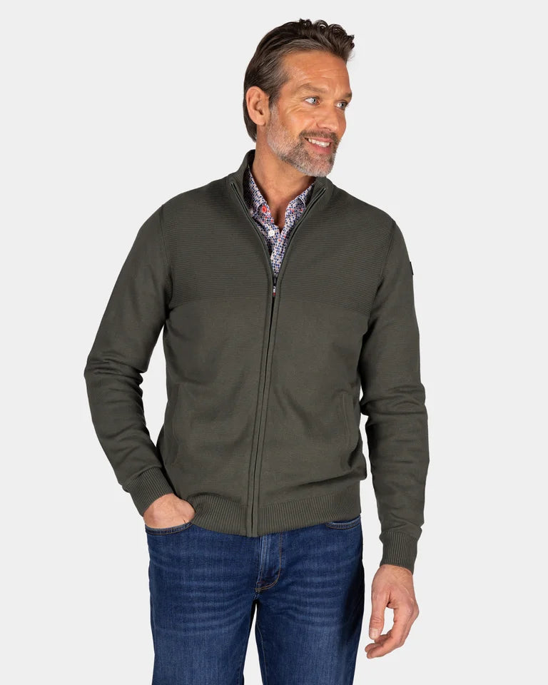NZA Cardigan Calder New Zealand Auckland Jungle Green