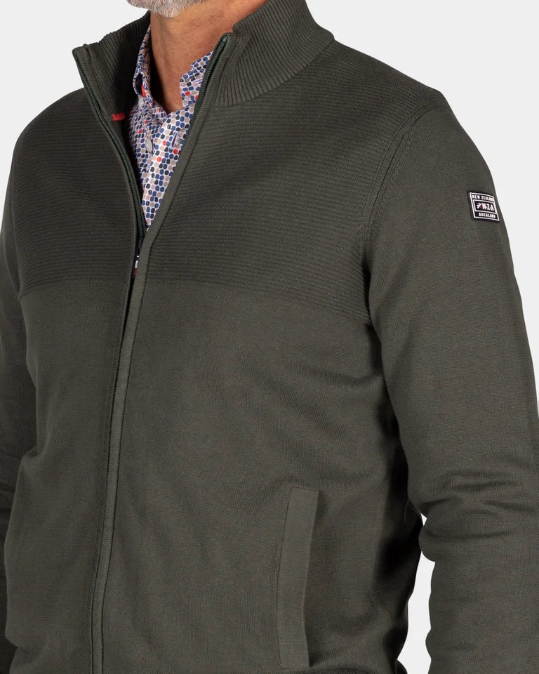 NZA Cardigan Calder New Zealand Auckland Jungle Green