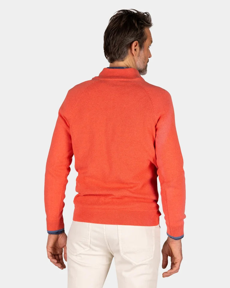 NZA Pullover Cuello Media Cremallera Ralph New Zealand Auckland Red Orange