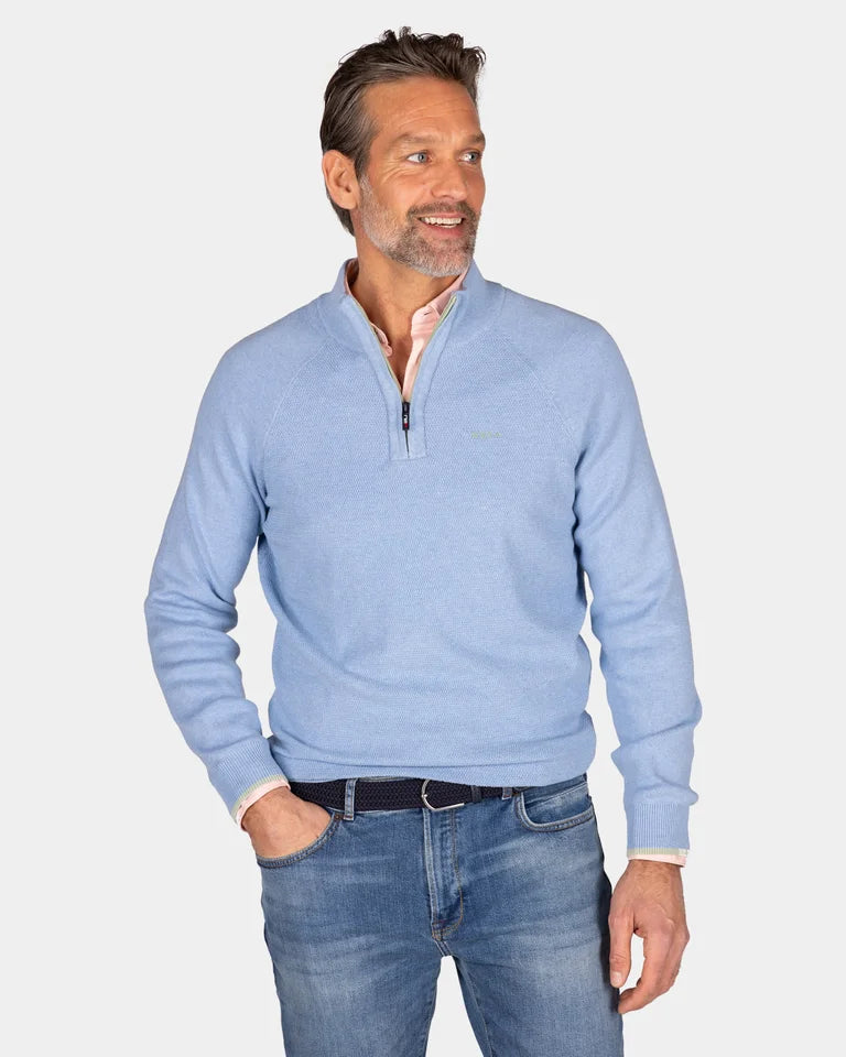 NZA Pullover Cuello Media Cremallera Ralph New Zealand Auckland Maya Blue