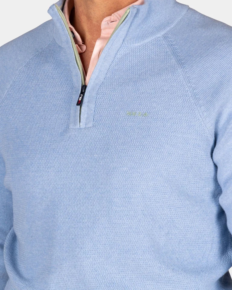 NZA Pullover Cuello Media Cremallera Ralph New Zealand Auckland Maya Blue