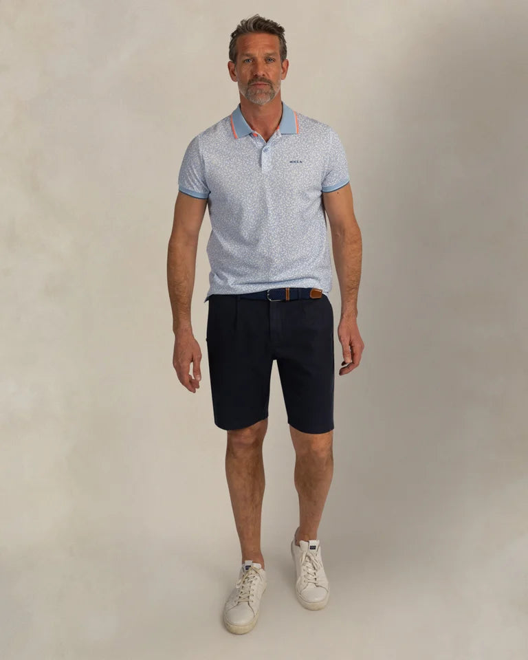 NZA Polo Manga Corta New Zealand Auckland Sunny Blue