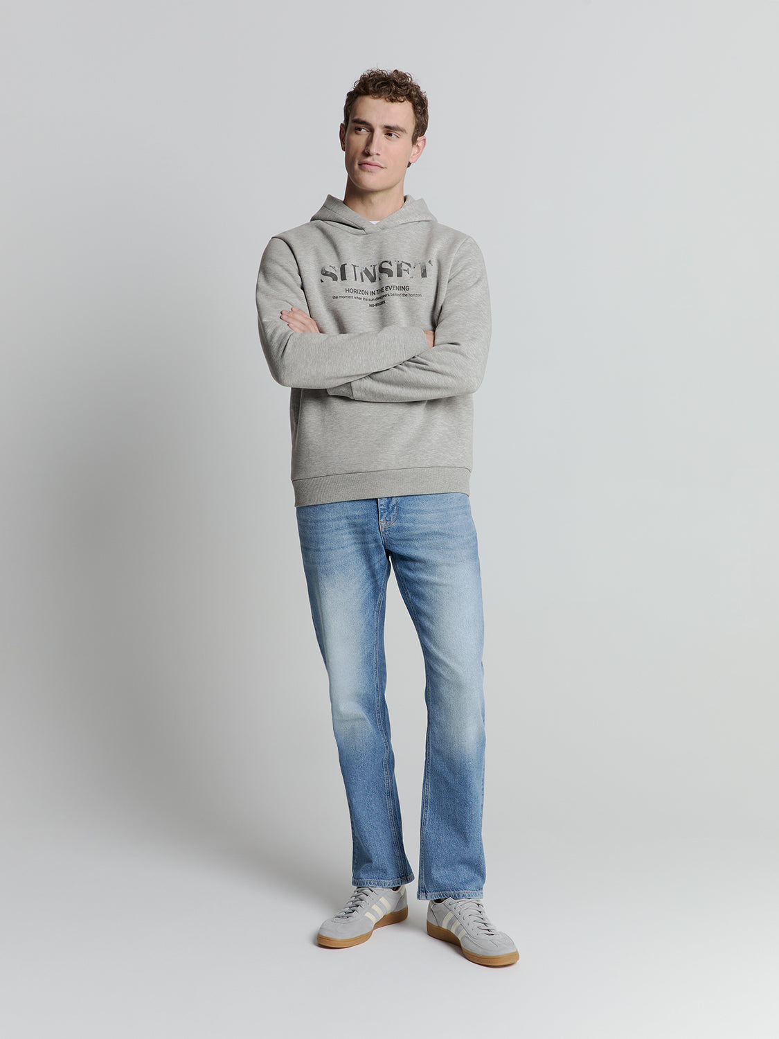 NXS Sudadera Con Capucha No Excess Grey Melange