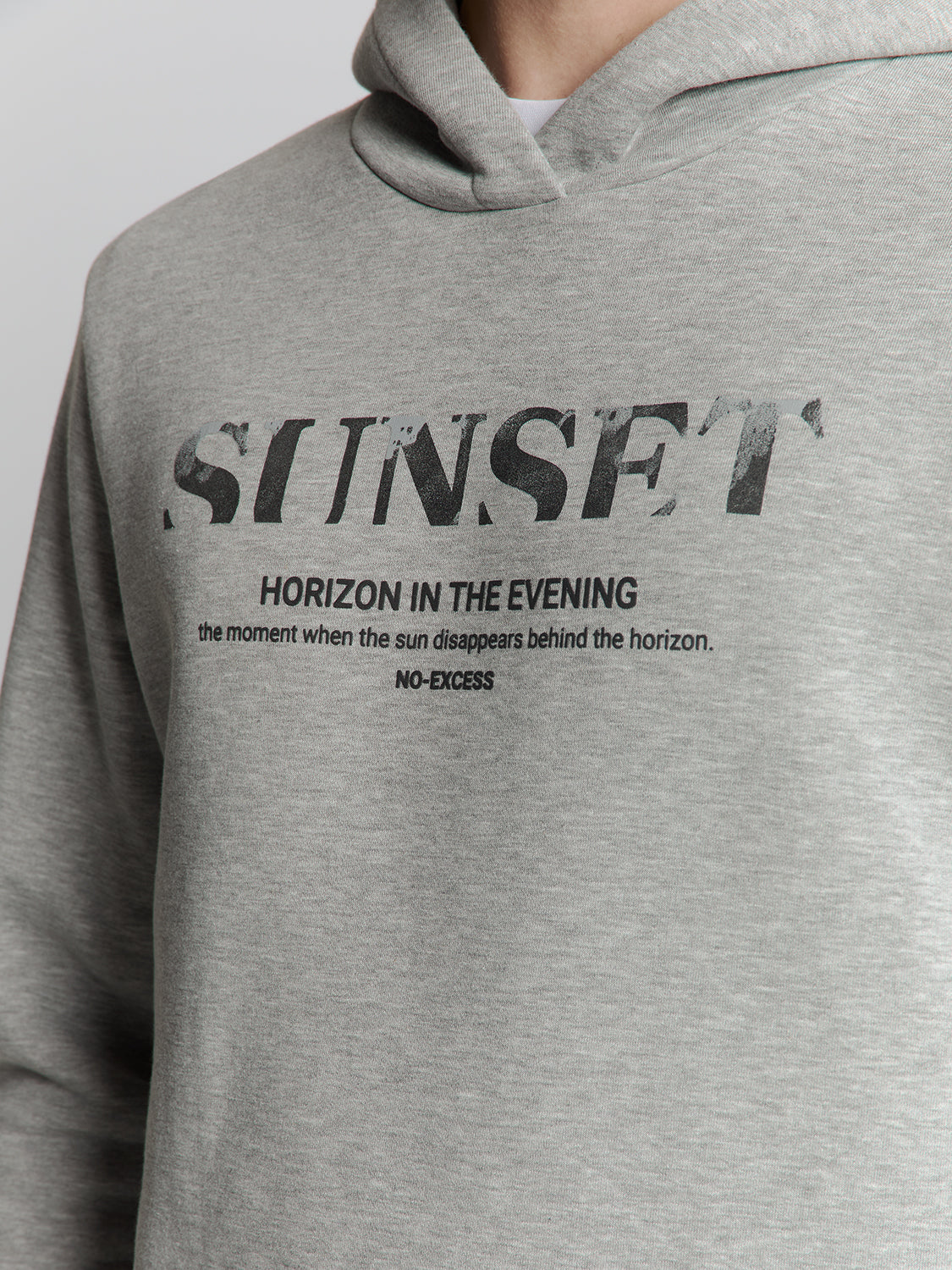 NXS Sudadera Con Capucha No Excess Grey Melange