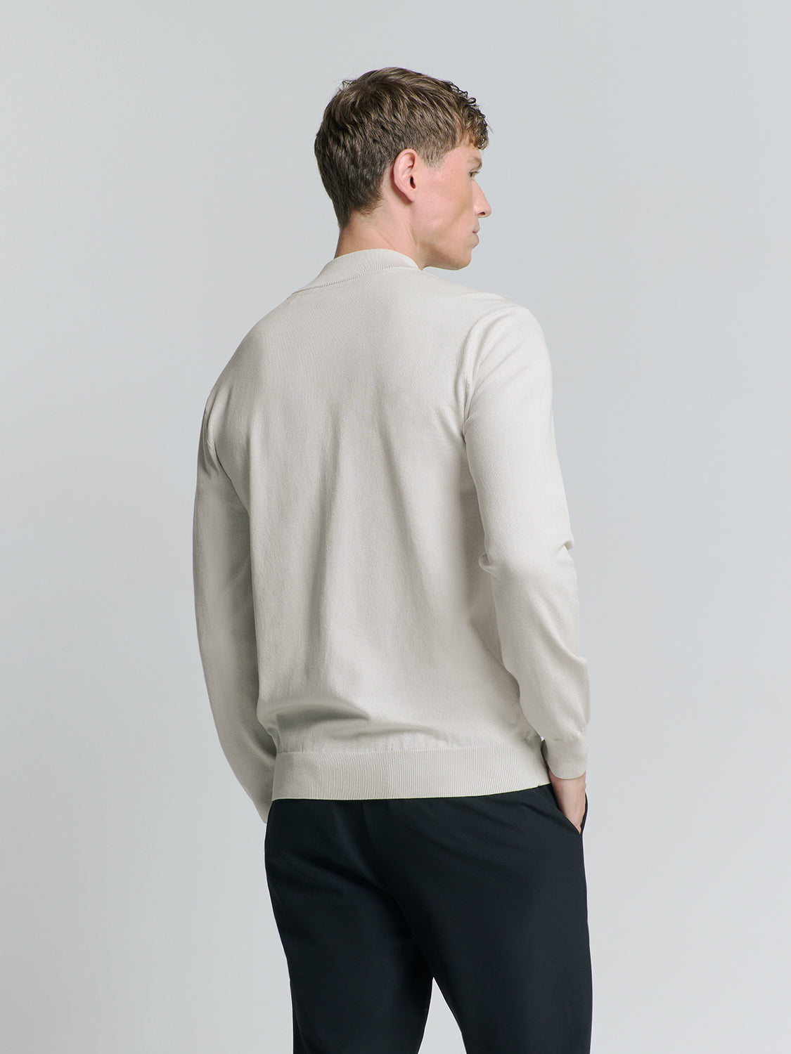 NXS Pullover Cuello Con Media Cremallera No Excess Chalk