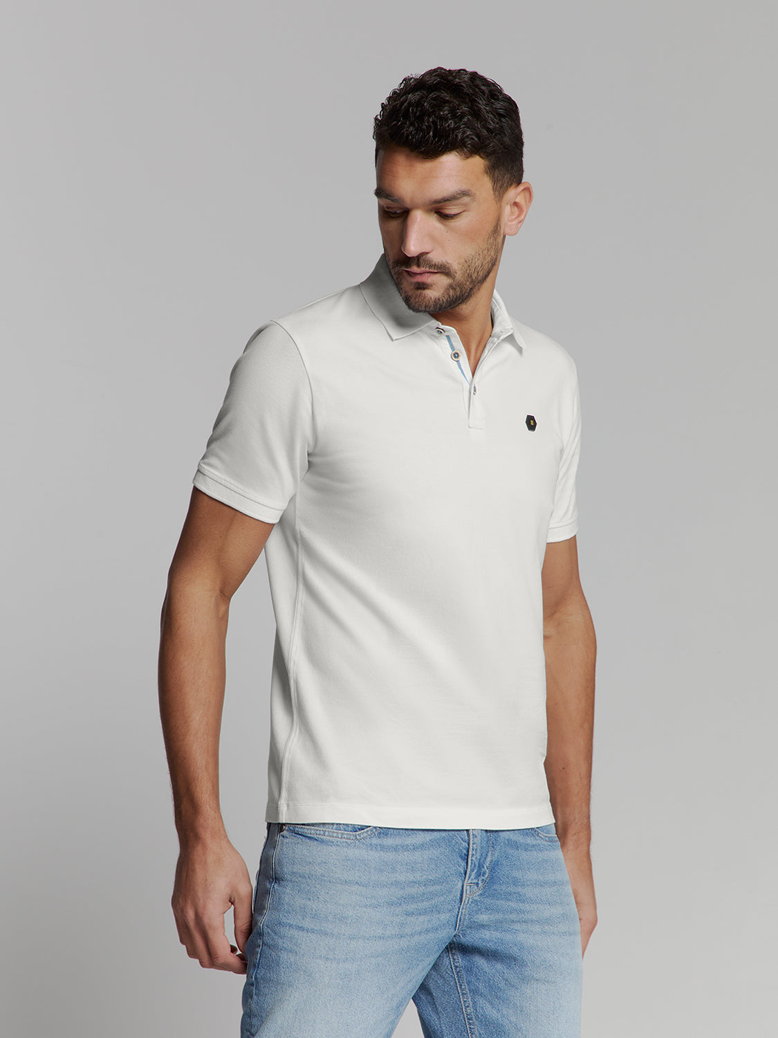 NXS Polo Basico Elastico No Excess White