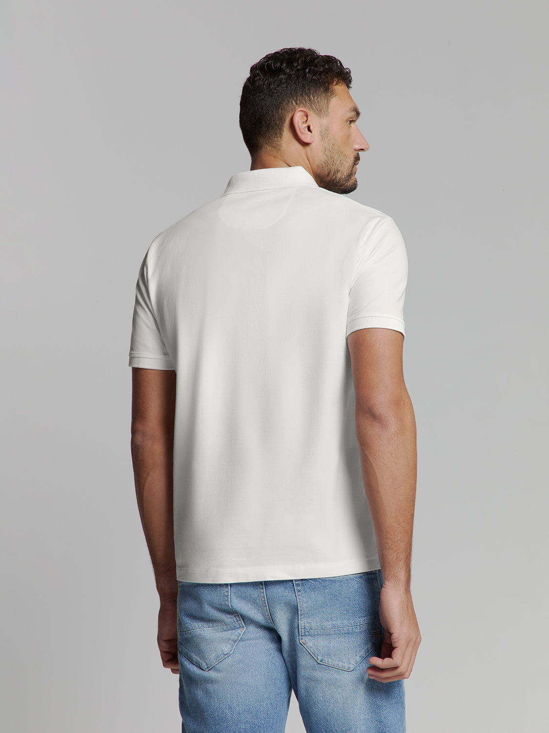 NXS Polo Basico Elastico No Excess White