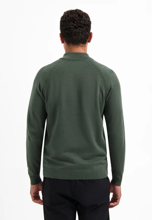 NXS Pullover Cuello Con Media Cremallera No Excess Dark Green
