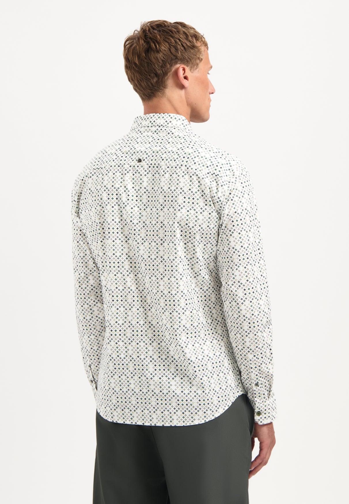 NXS Camisa Manga Larga Estampada No Excess Dark Green