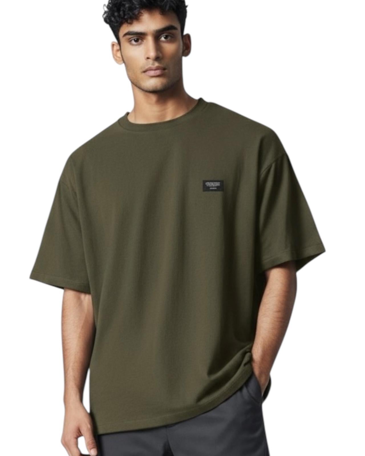 Indicode Jeans Camiseta Cuello Redondo Instiano Dark Olive