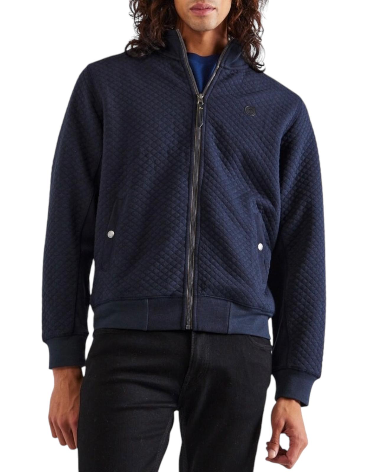 Indicode Jeans Cardigan Cuello Alto Inarton Dark Navy
