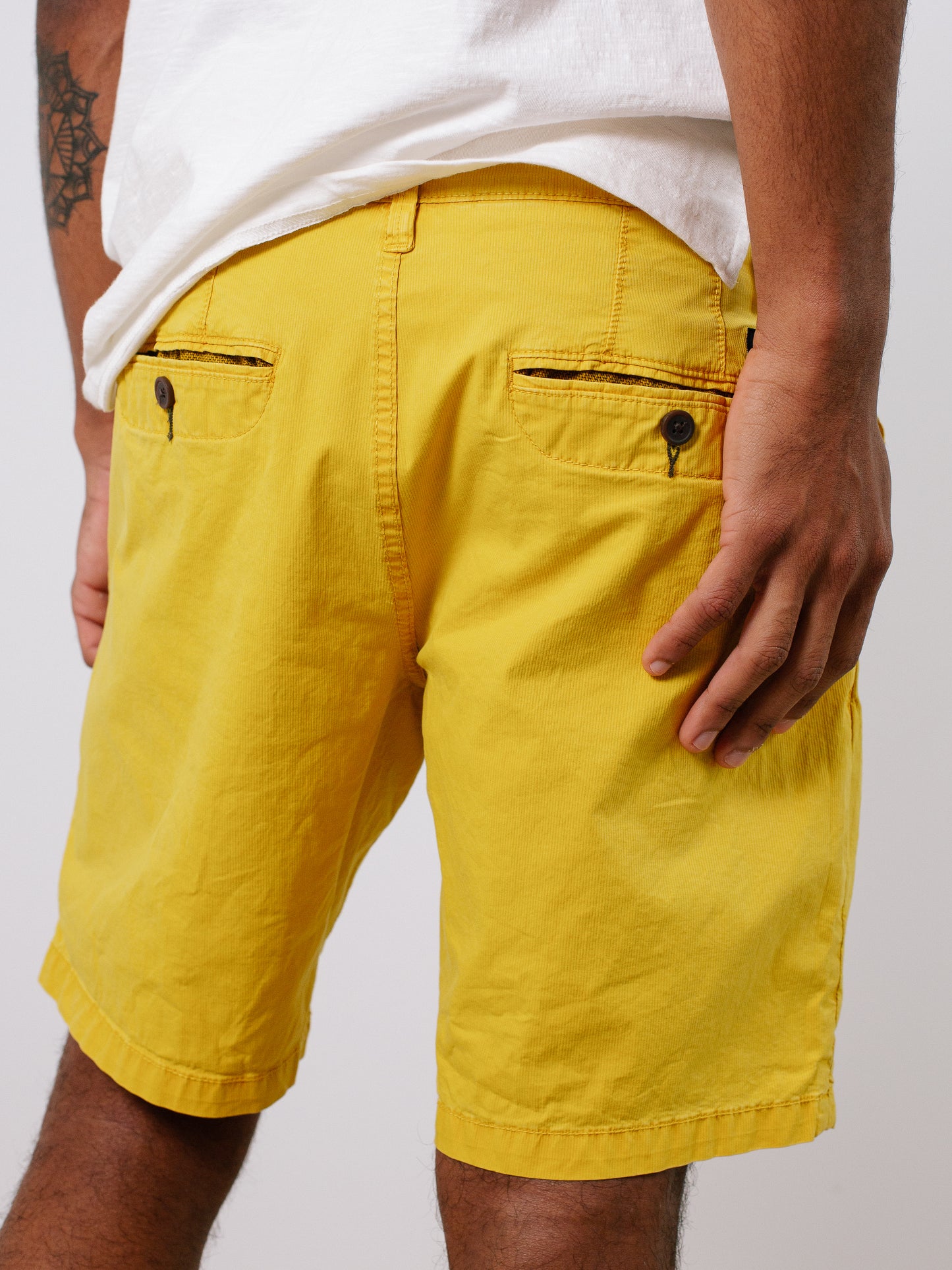 Indicode Jeans Bermuda Elastica Inchutoc Misted Yellow