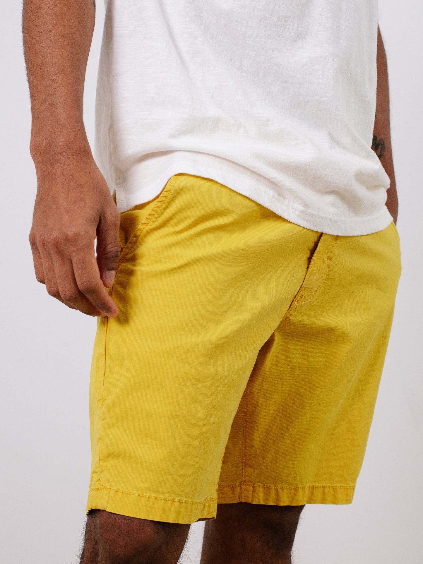 Indicode Jeans Bermuda Elastica Inchutoc Misted Yellow
