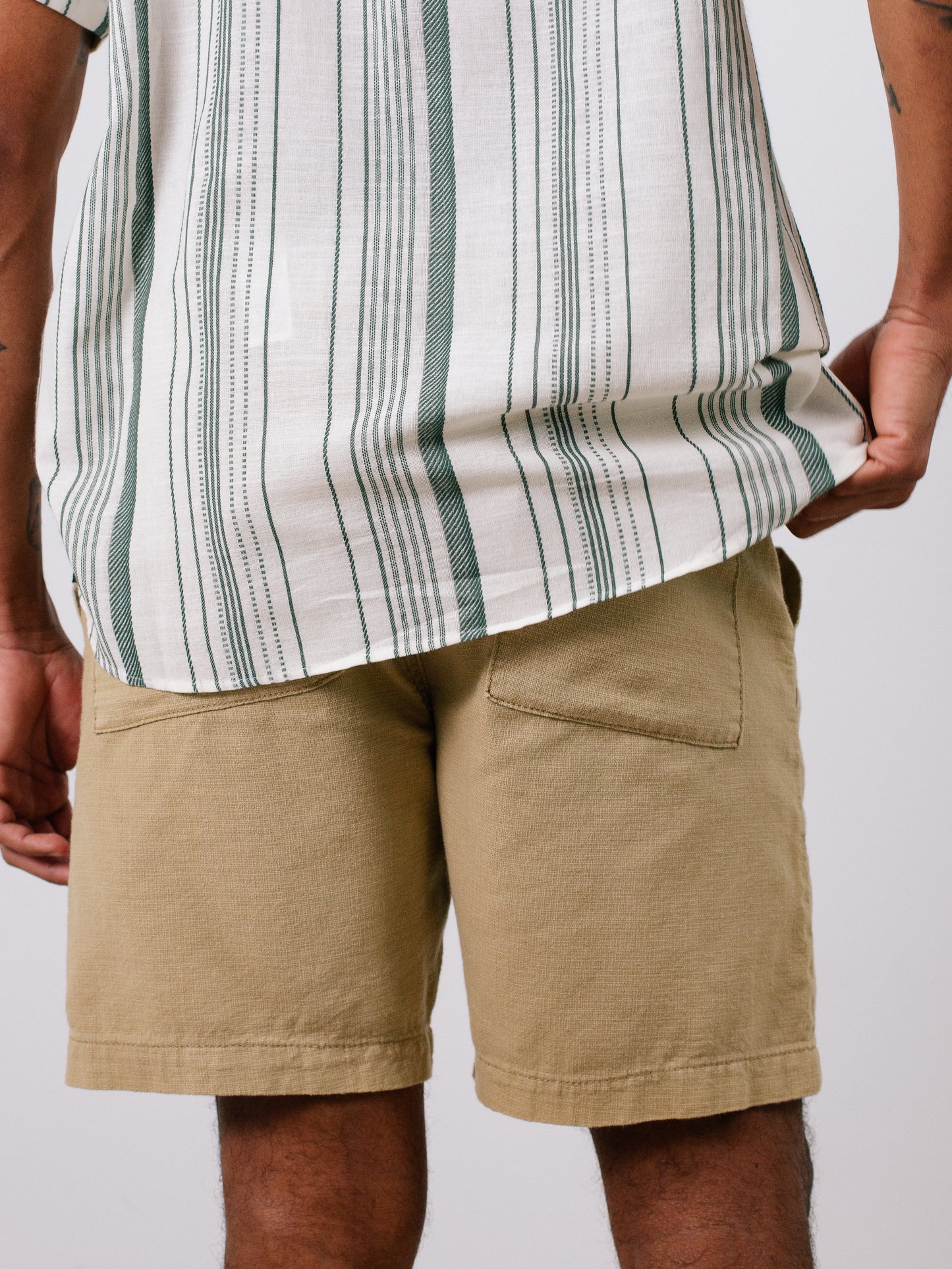 Indicode Jeans Bermuda Estilo Lino Inoasis Cornstalk