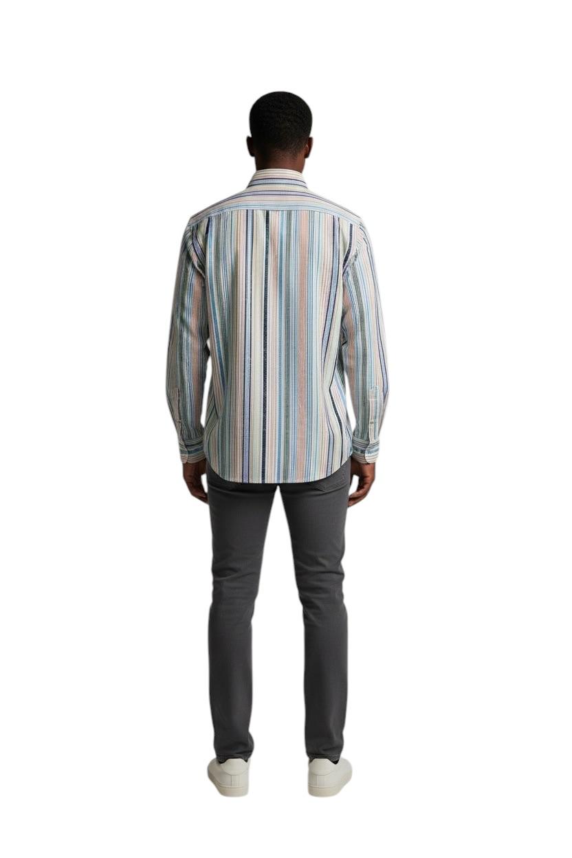 Dario Beltran Camisa Manga Larga Canto Blanca