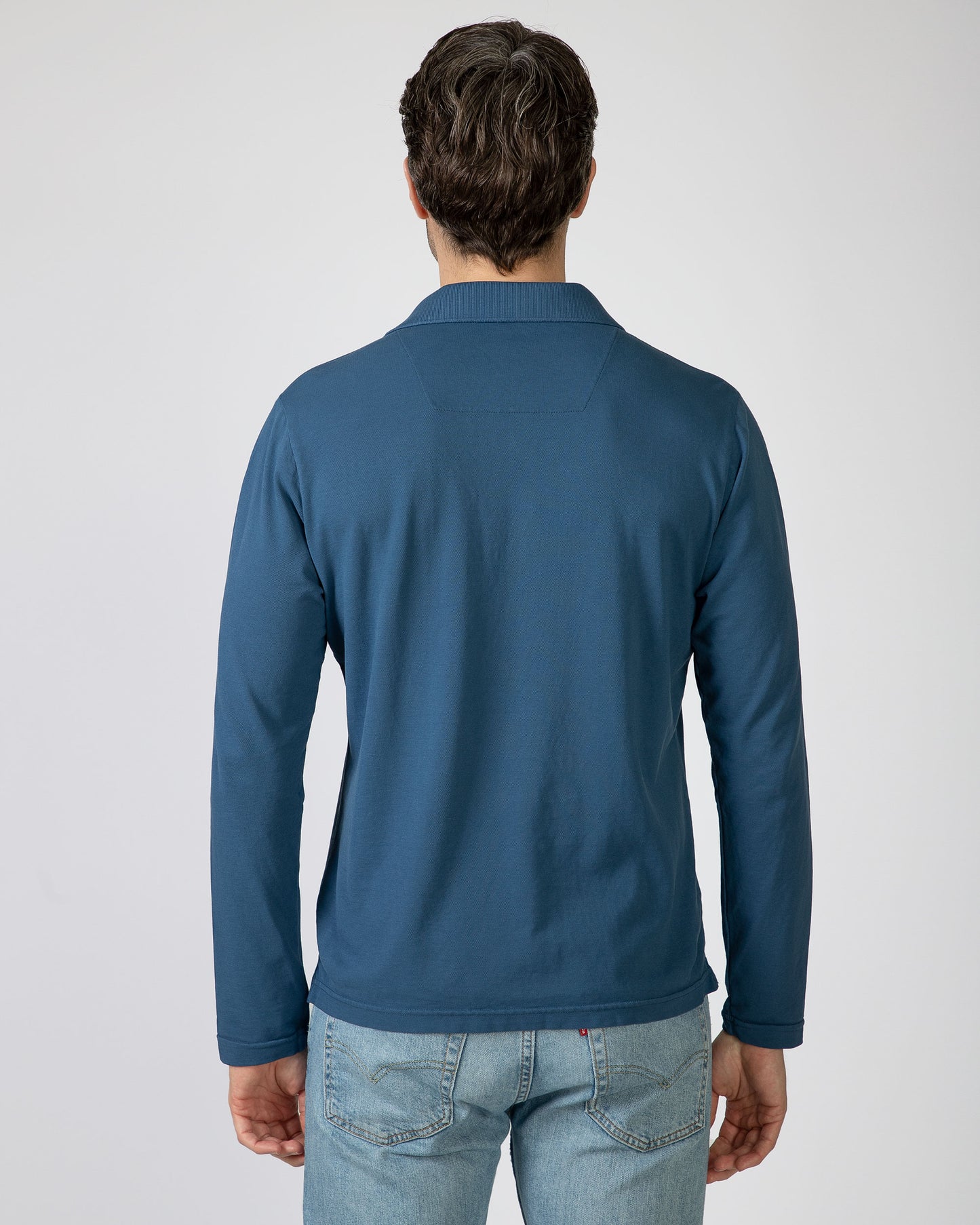 MSN Polo Manga Larga Massana Azul