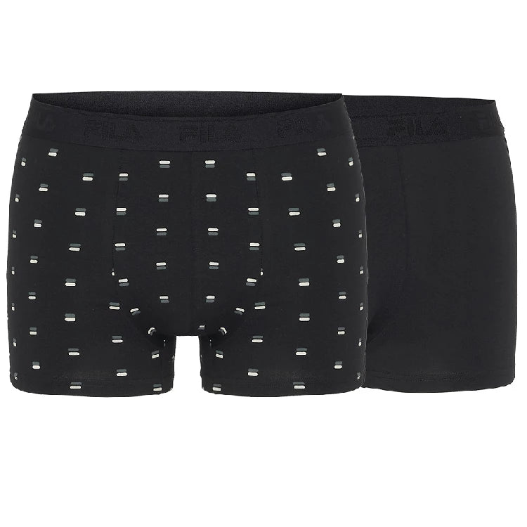 Fila Pack Boxers Elasticos Negros 2 uds.