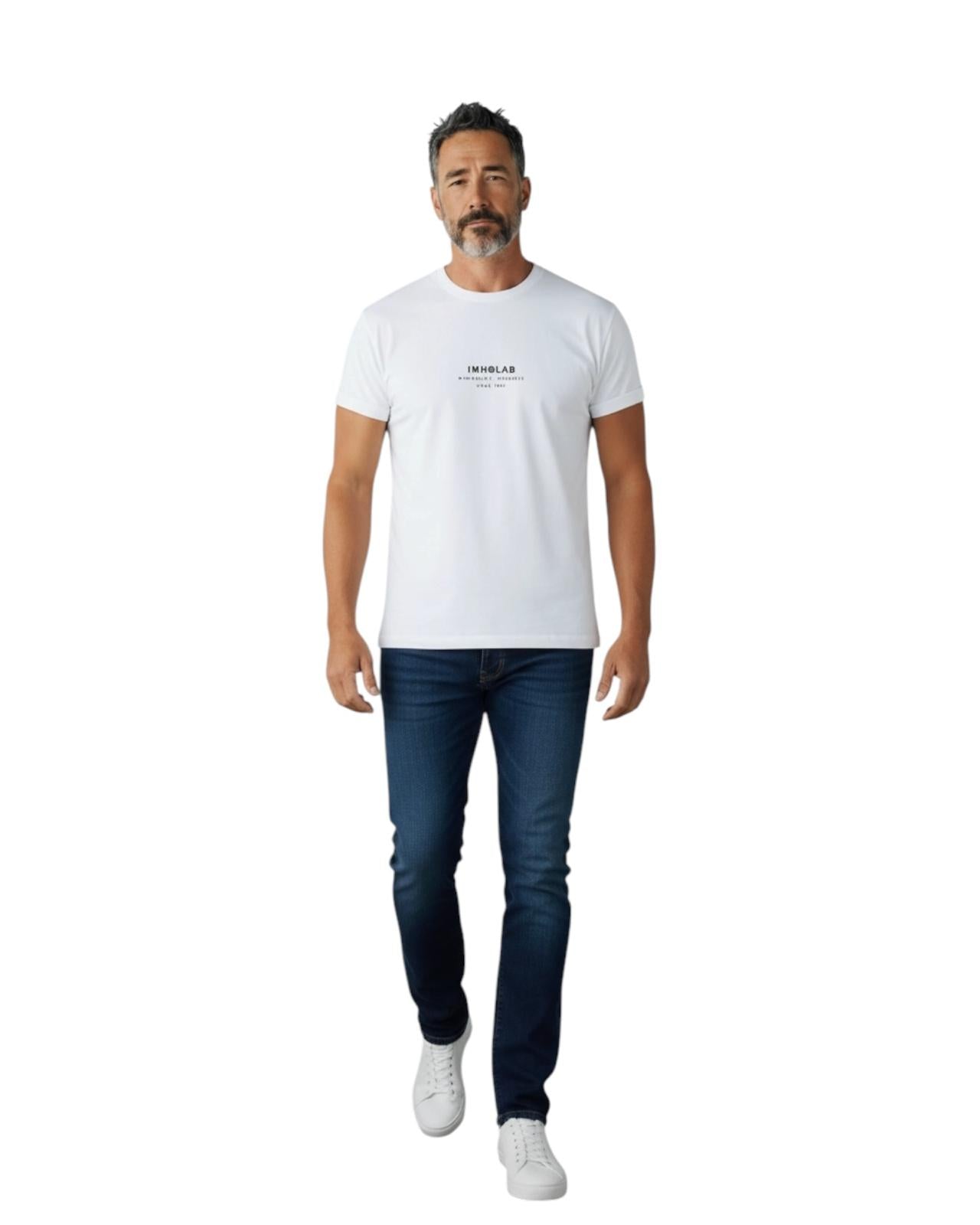 IMH LAB Camiseta Relaxed Fit InMyHood White