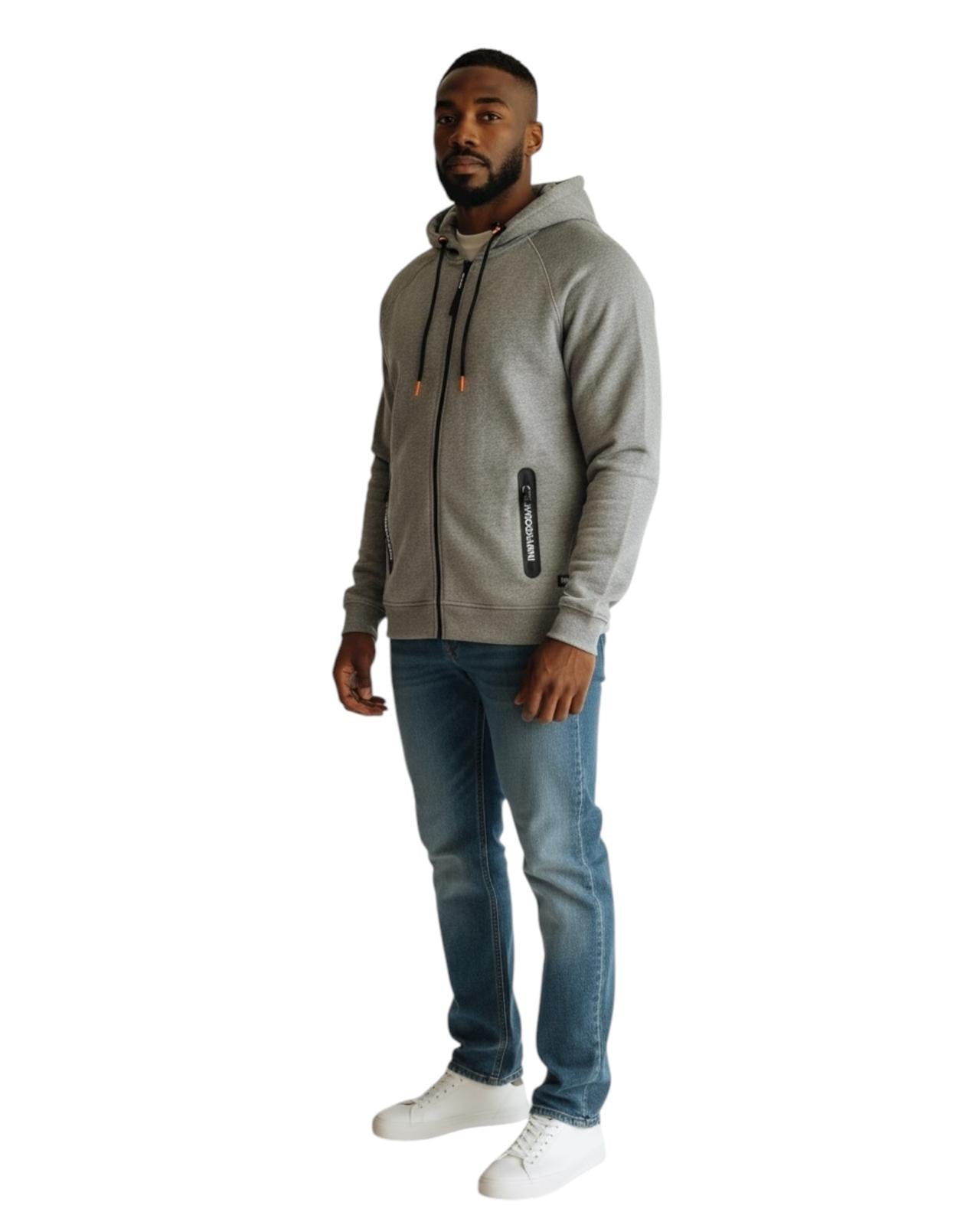 IMH Sudadera con Capucha y Cremallera InMyHood Grey Melange