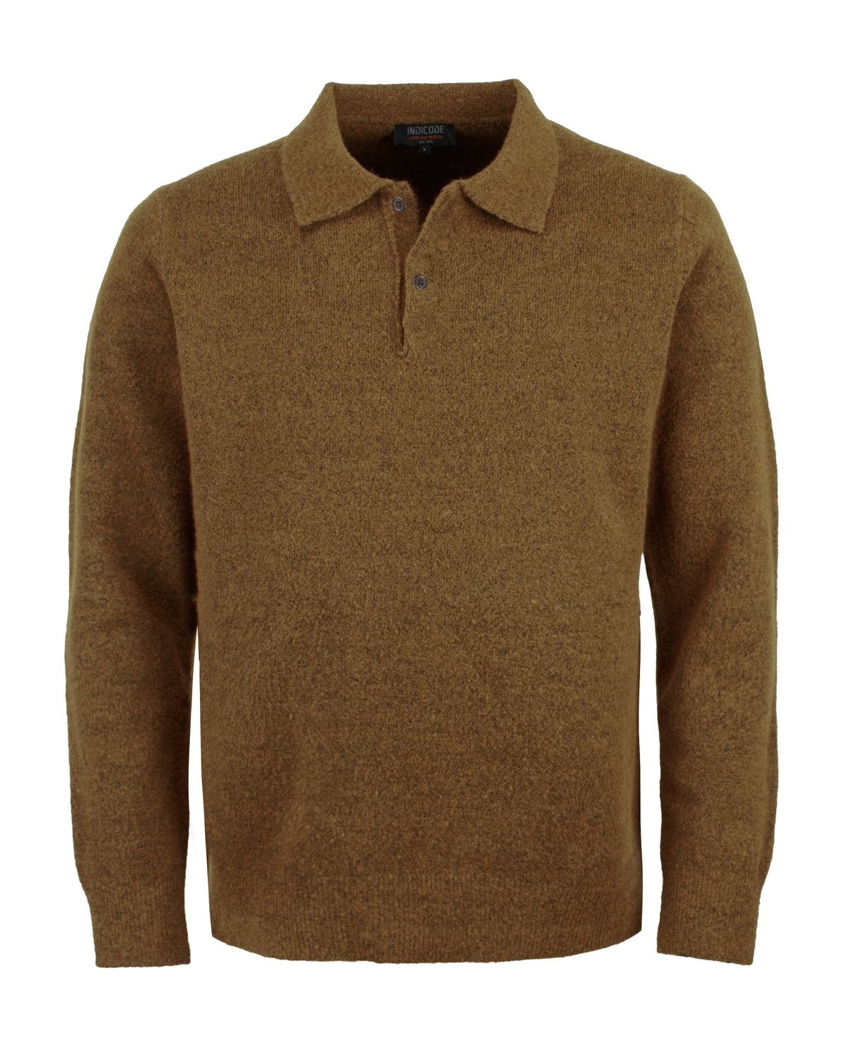 Indicode Jeans Polo Manga Larga Cuello Camisero Inrenric Breen