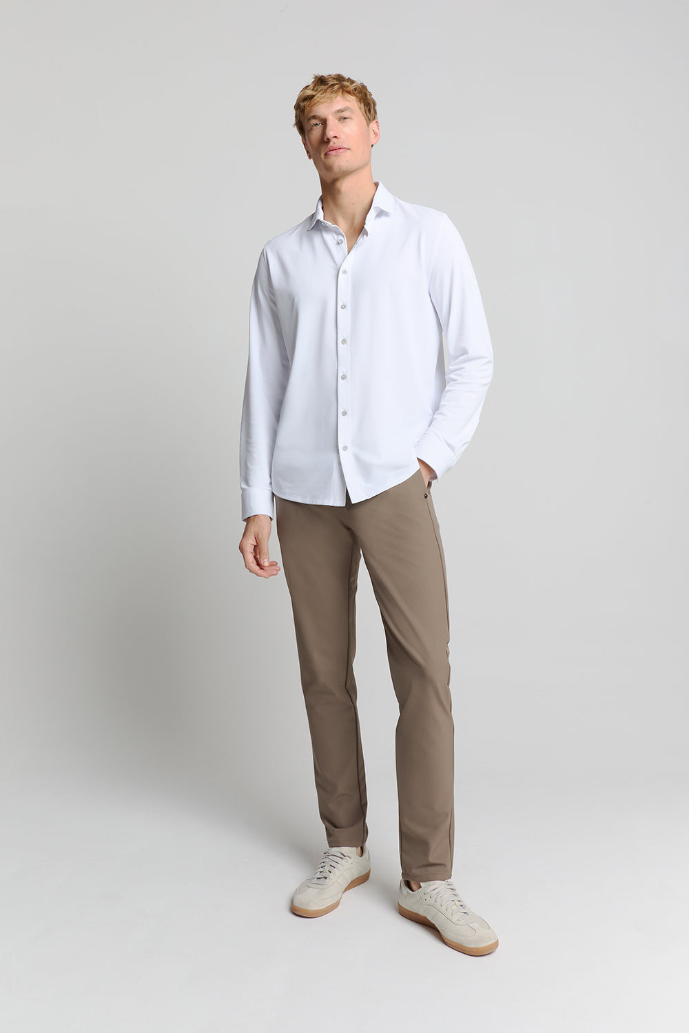 NXS Pantalon Chino Elastico Sedoc No Excess Khaki