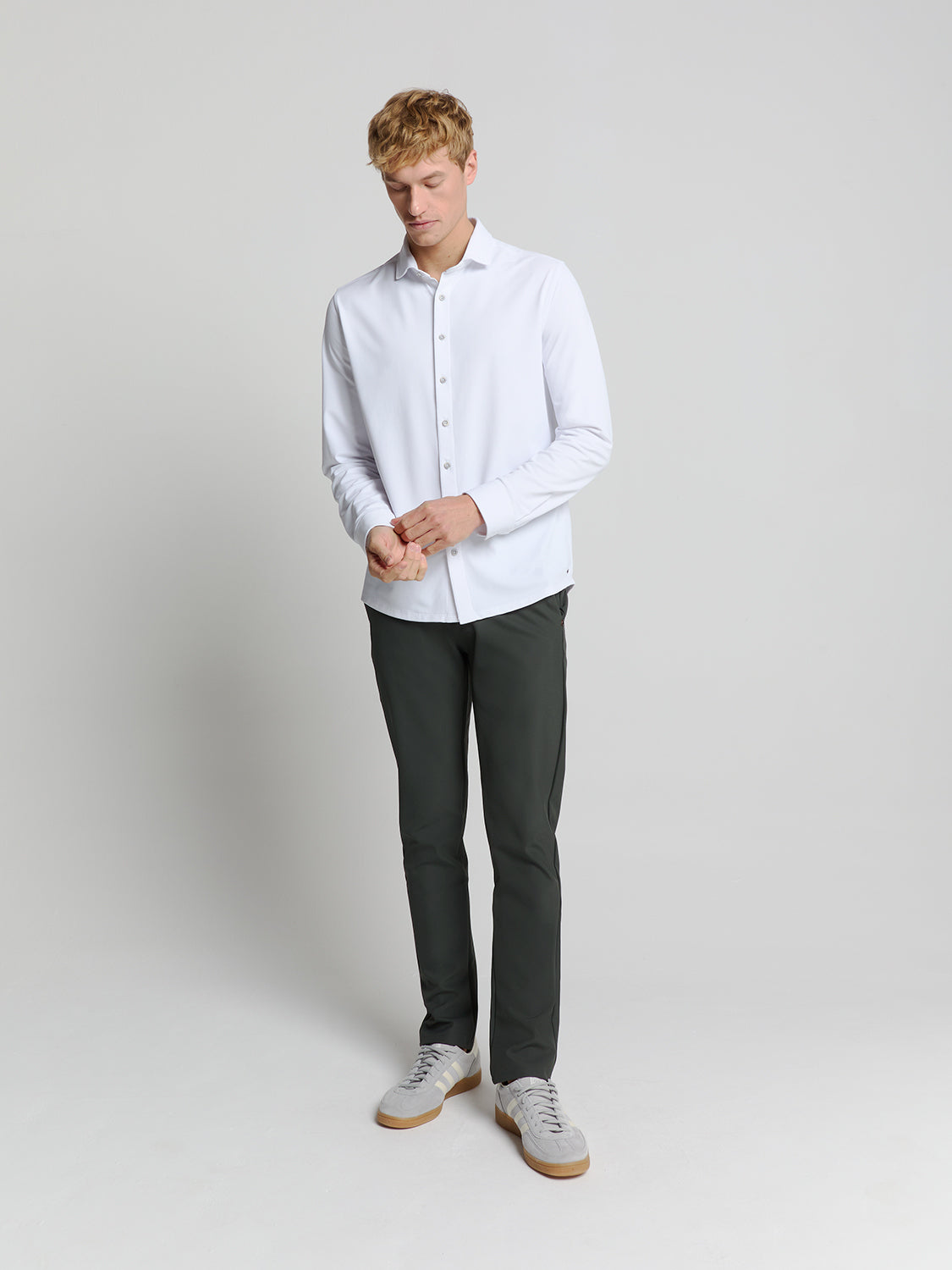 No Excess Pantalón Chino Elástico Slim Regular Sedoc Dark Steel