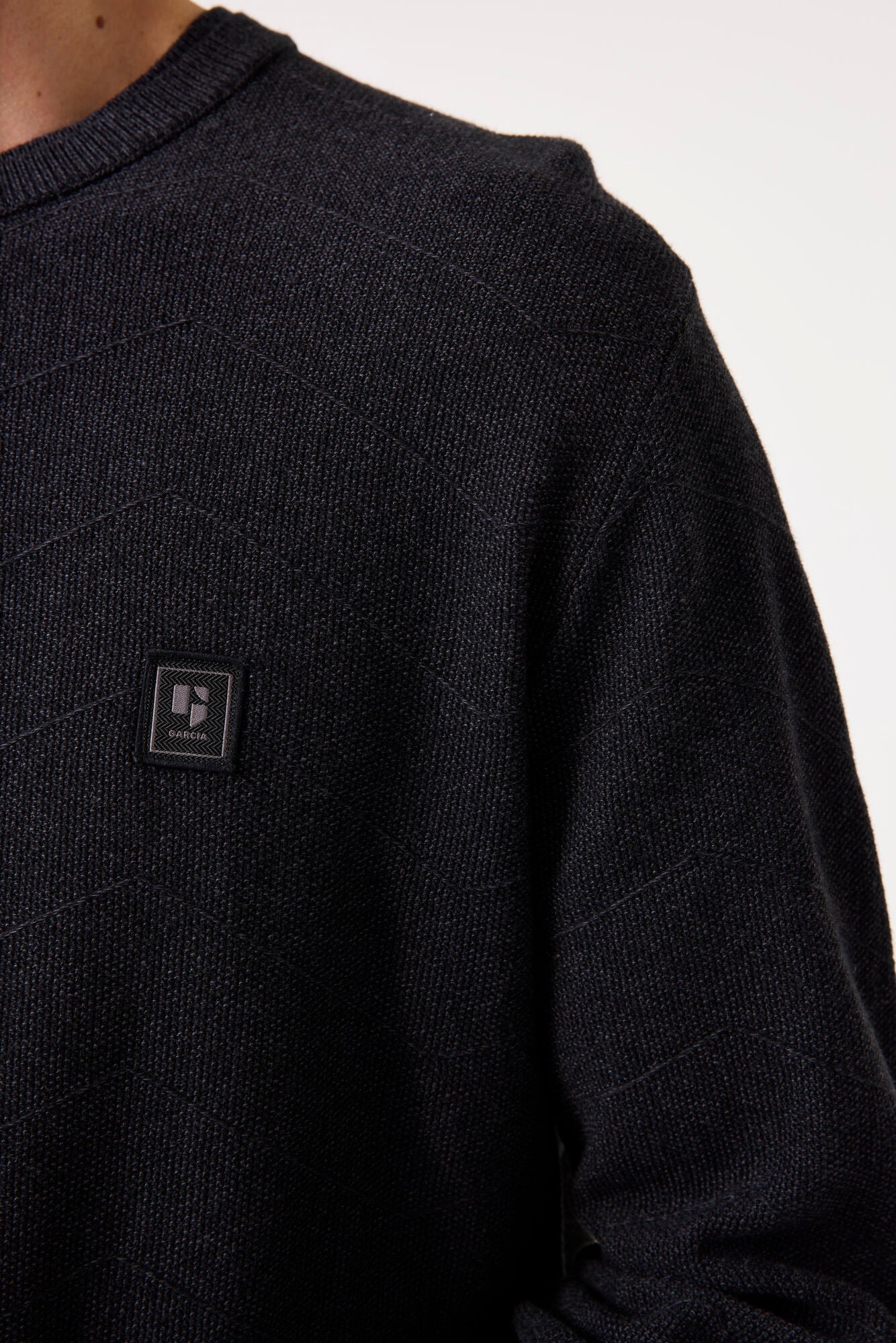 Garcia Jeans Pullover Cuello Redondo Slate