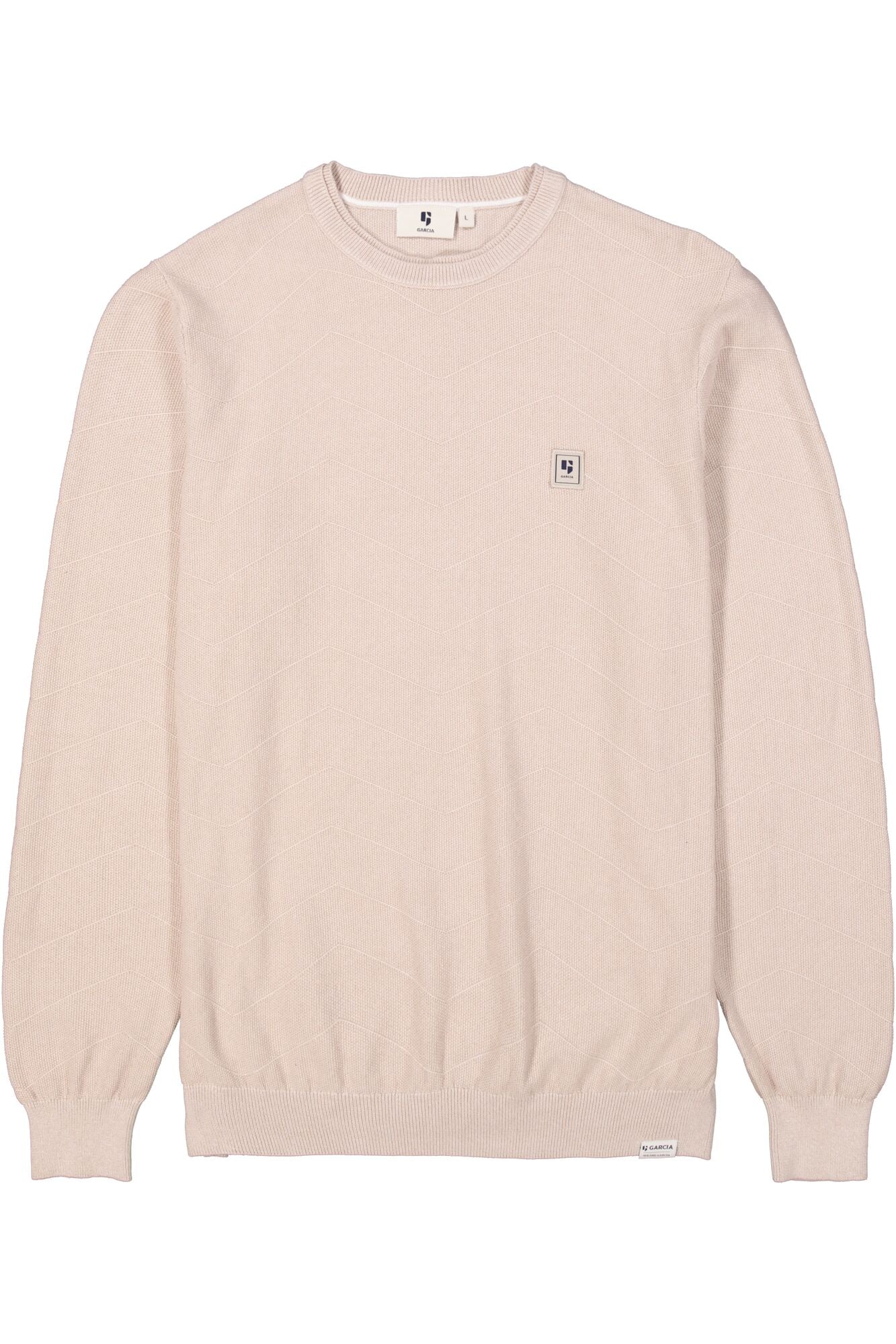 Garcia Jeans Pullover Cuello Redondo Sand