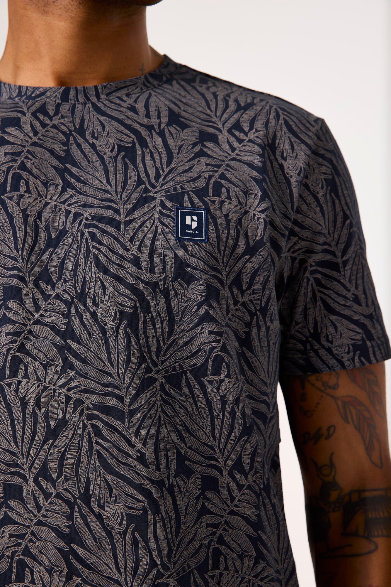 Garcia Jeans Camiseta Cuello Redondo Deep Ink