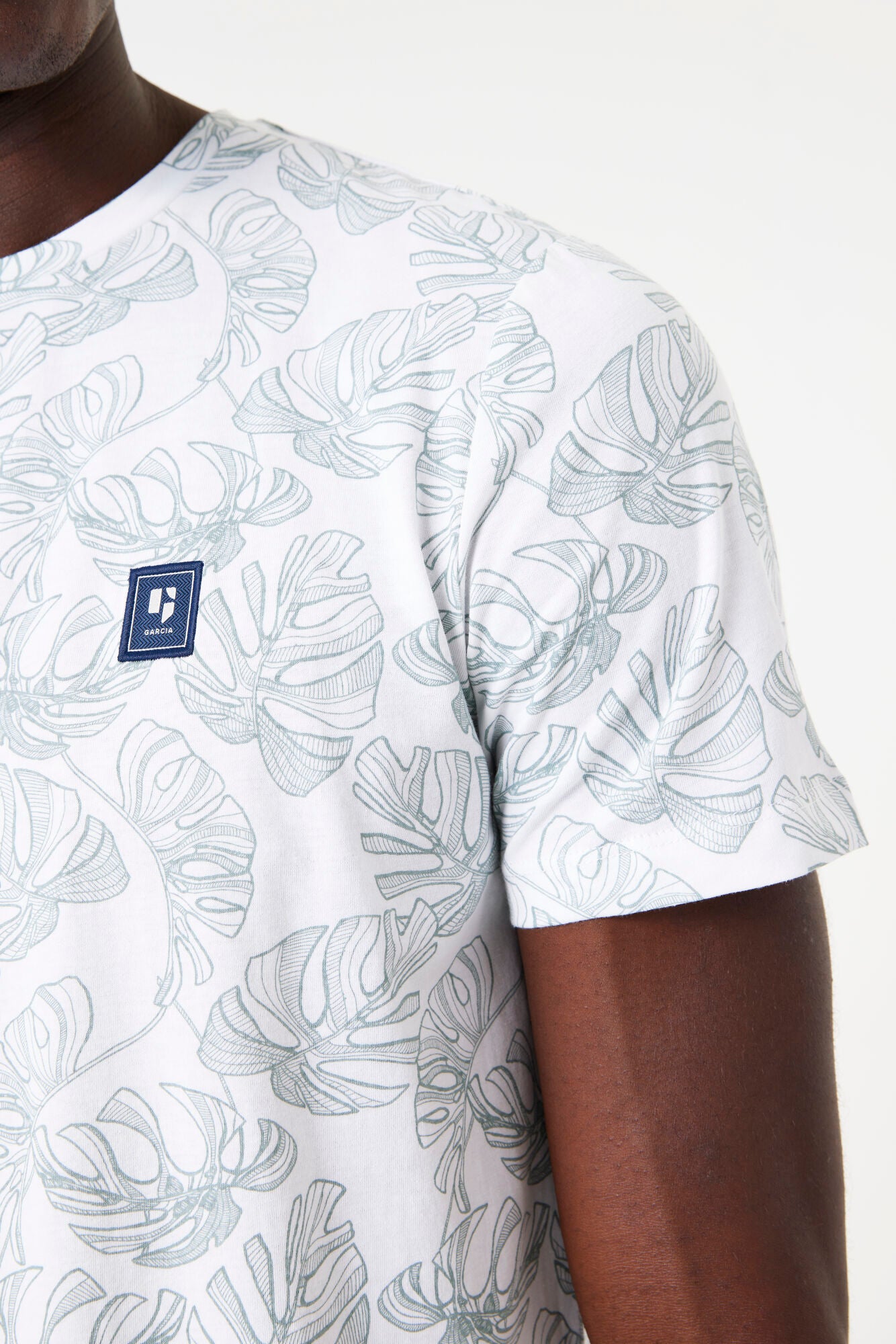 Garcia Jeans Camiseta Cuello Redondo White