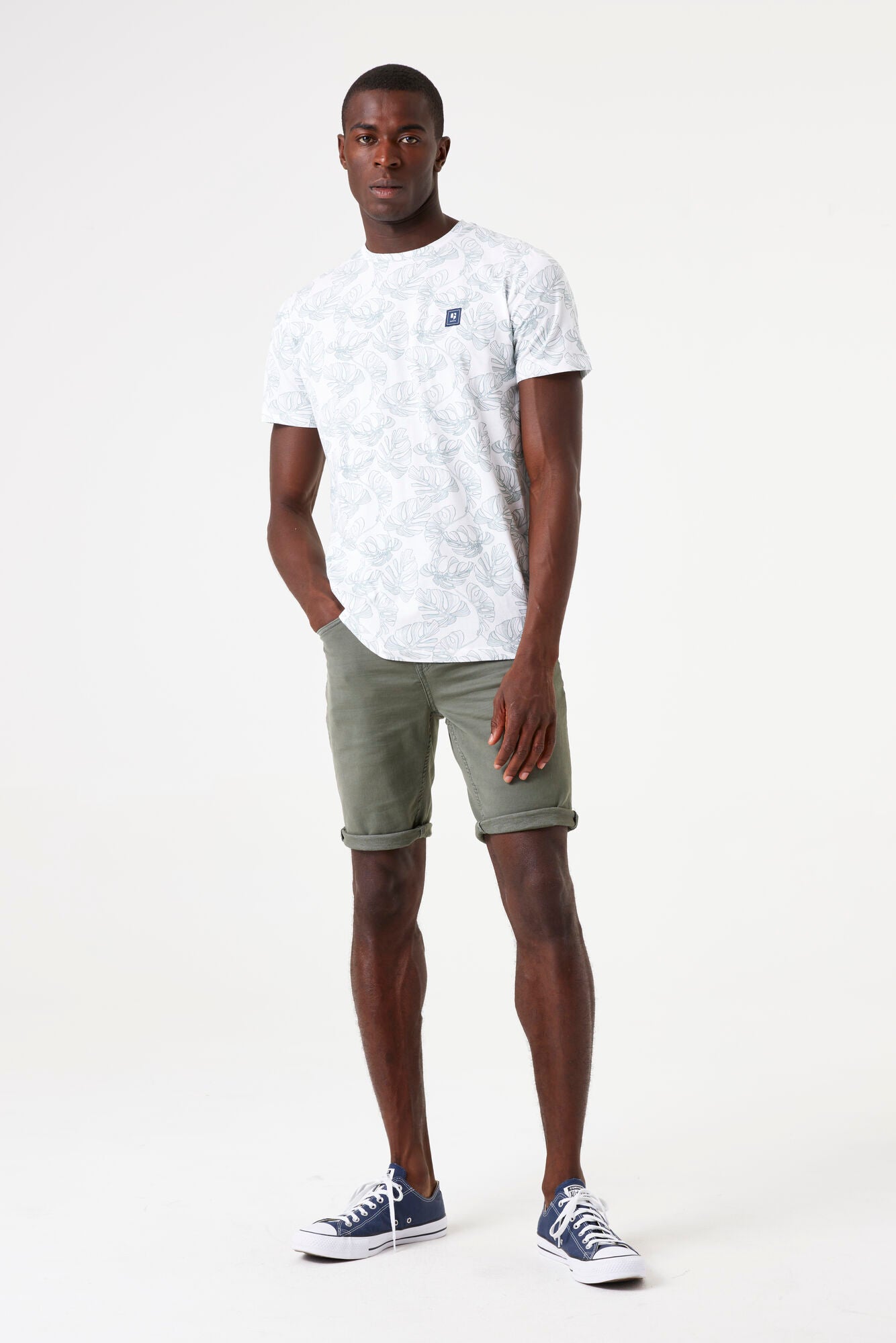 Garcia Jeans Camiseta Cuello Redondo White