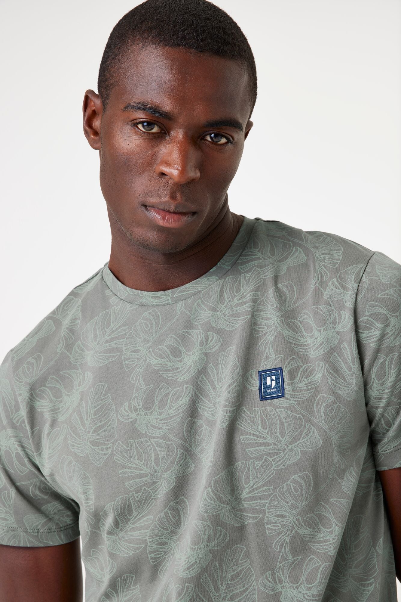 Garcia Jeans Camiseta Cuello Redondo Light Sage