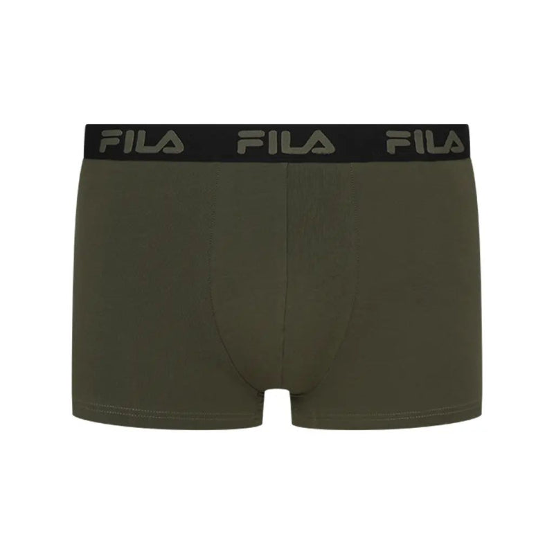 Fila Pack Boxers Elasticos Negro y Kaki 2 uds.