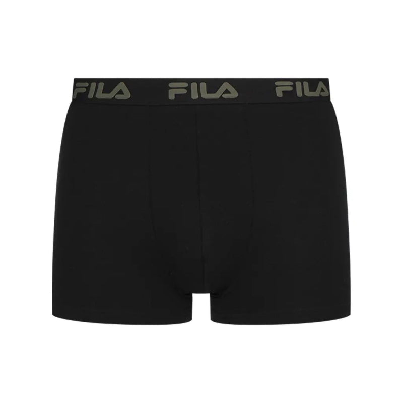 Fila Pack Boxers Elasticos Negro y Kaki 2 uds.