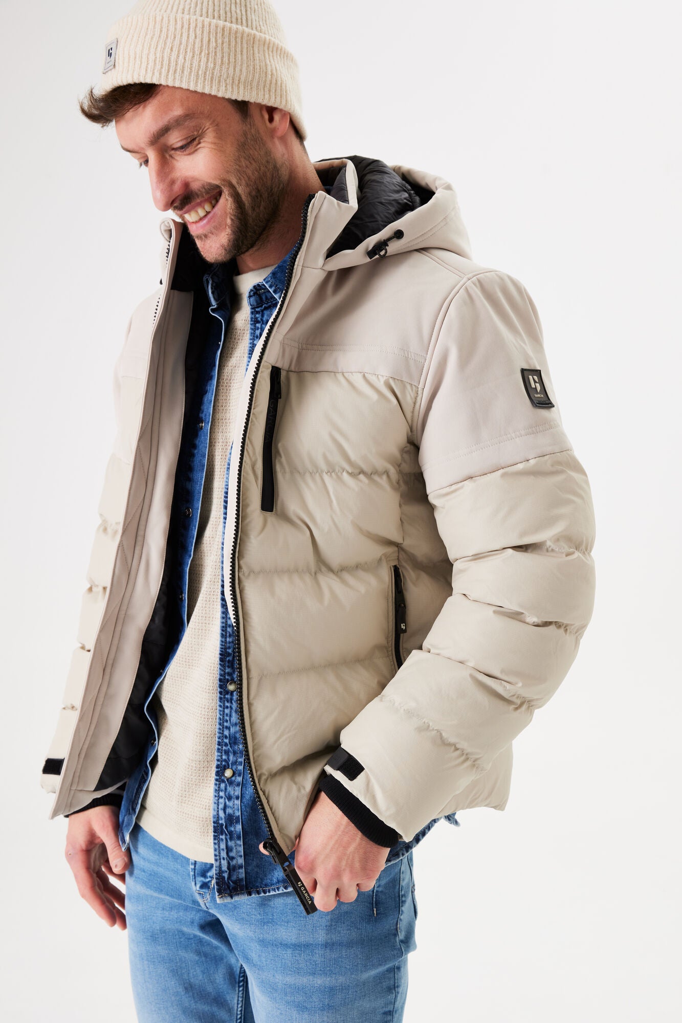 Garcia Jeans Chaqueta Plumon Softshell Winter White