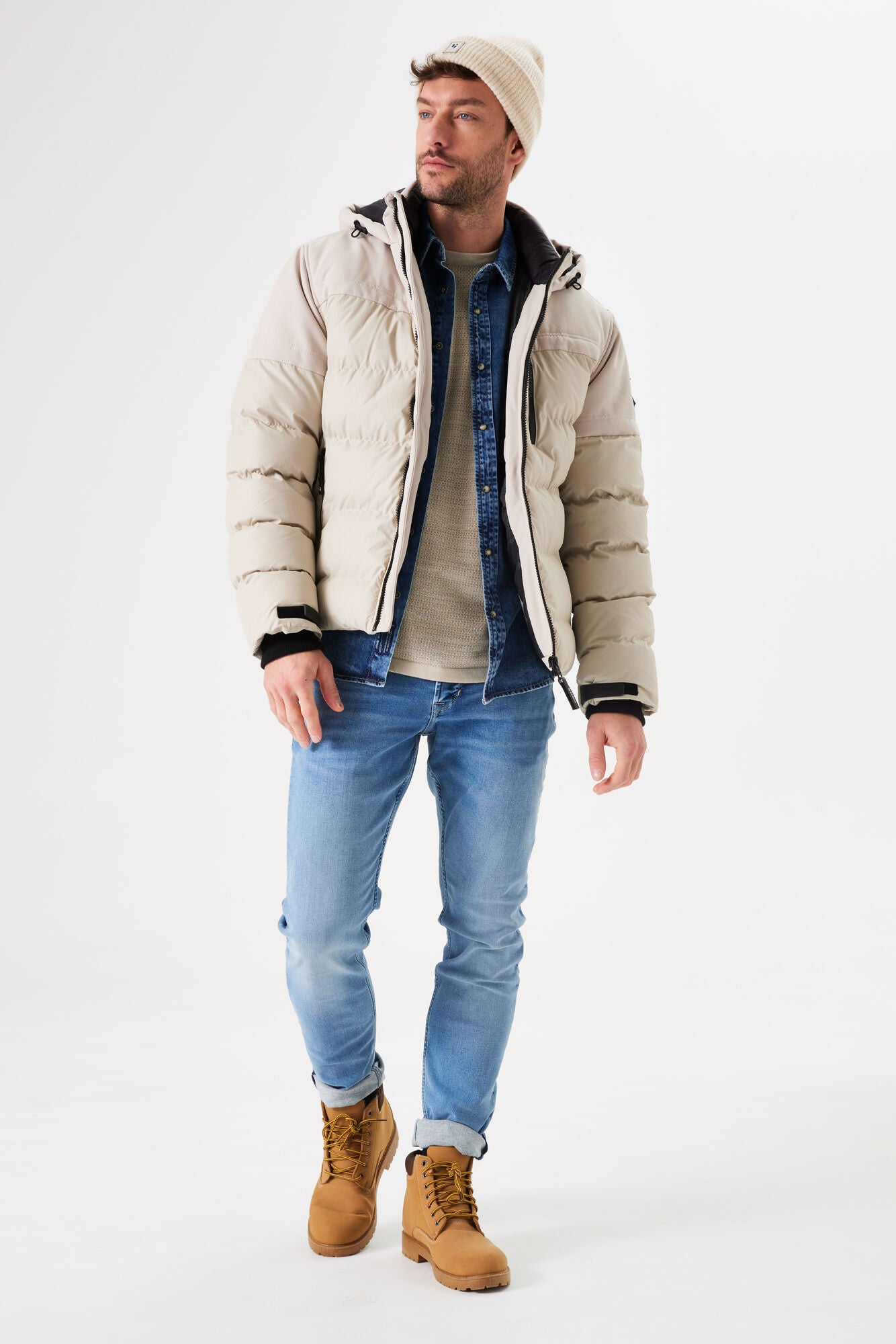 Garcia Jeans Chaqueta Plumon Softshell Winter White