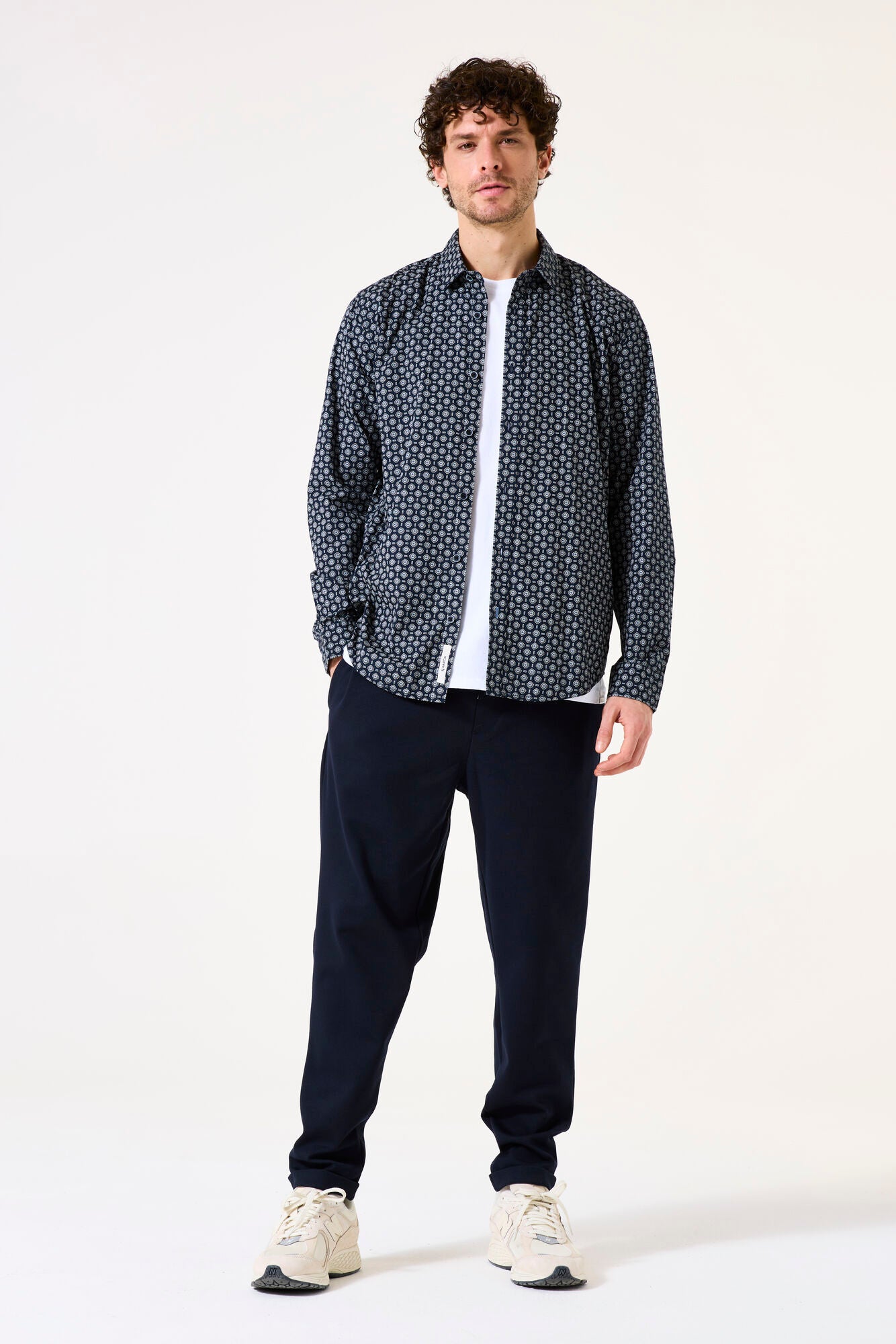 Garcia Jeans Camisa Estampada Deep Ink