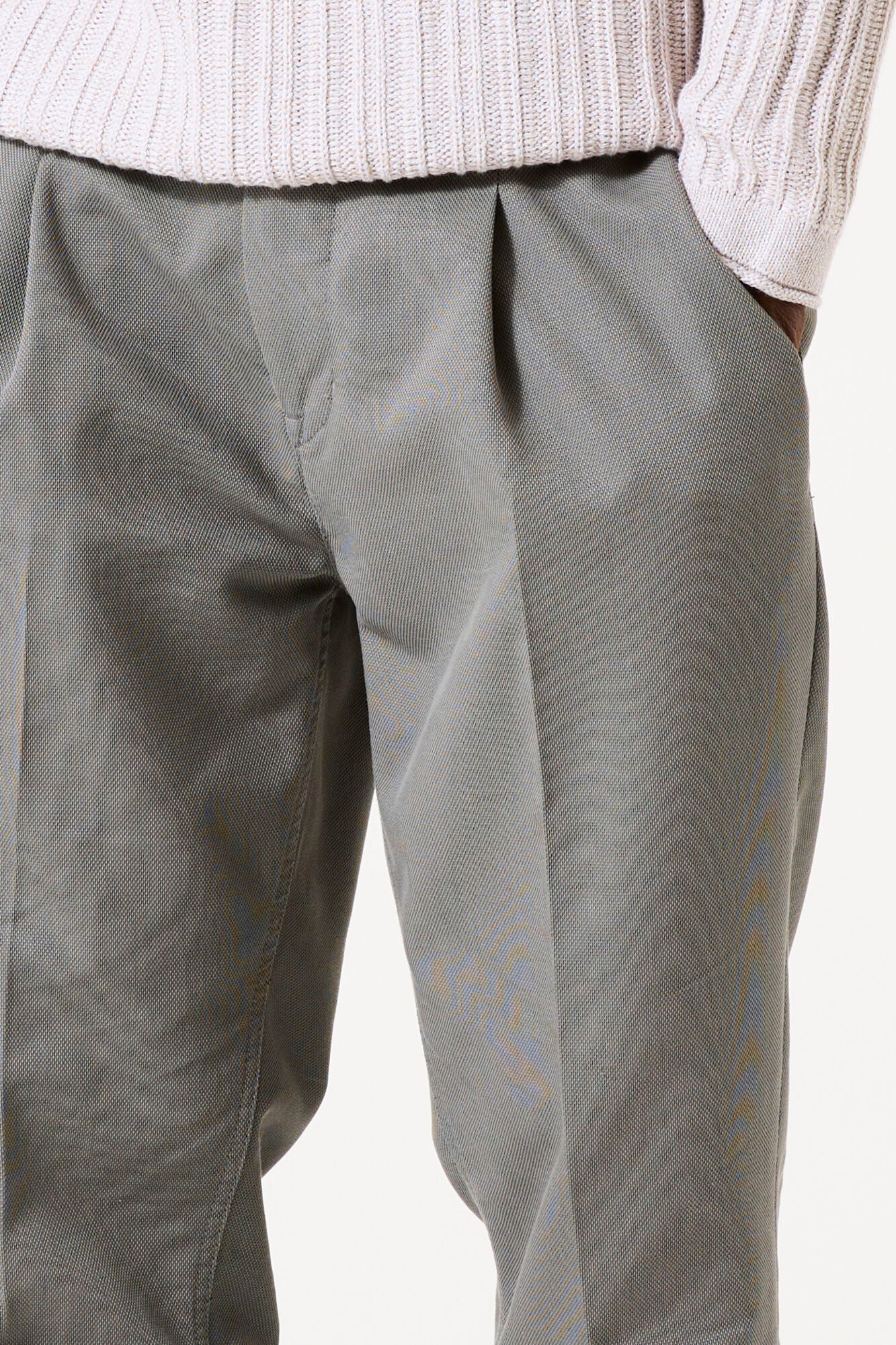 Garcia Jeans Pantalon Chino Elastico Con Pinzas Vetiver