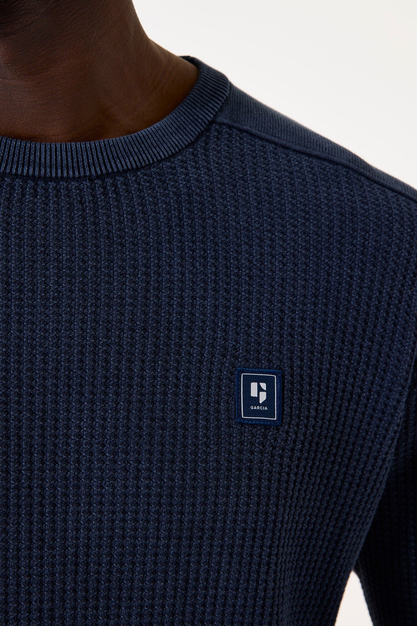 Garcia Jeans Pullover Cuello Redondo Deep Ink