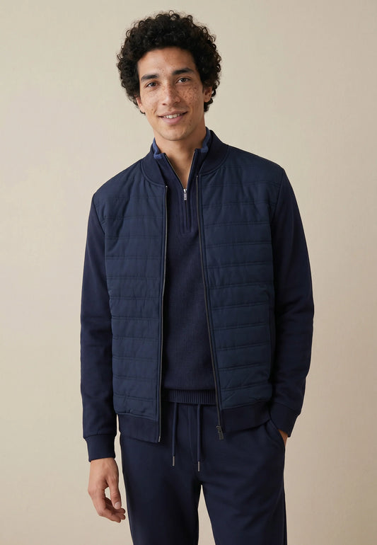 Fynch-Hatton Chaqueta híbrida acolchada Navy