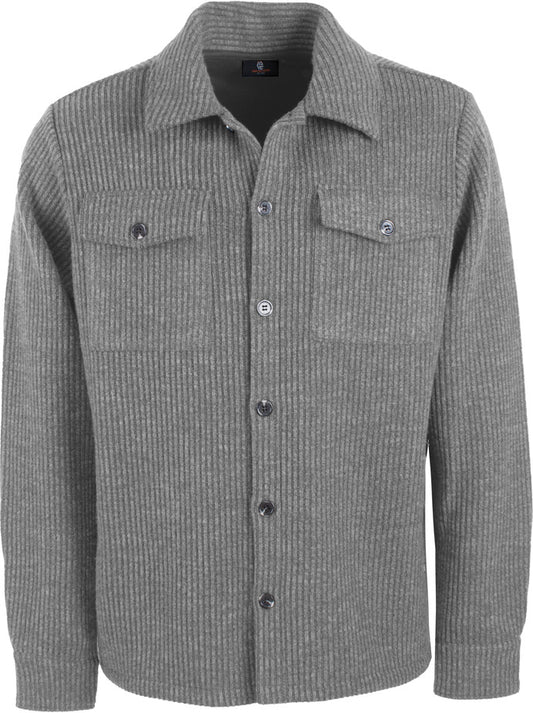 Indicode Jeans Sobrecamisa Con botones Charcoal Mix