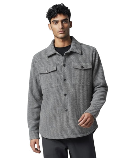 Indicode Jeans Sobrecamisa Con botones Inbarslund Charcoal Mix