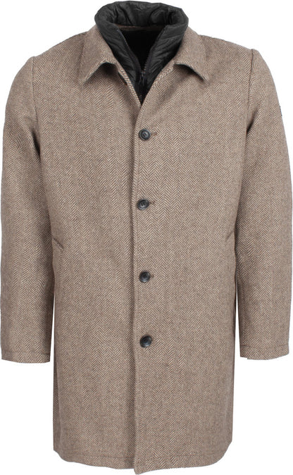 Indicode Jeans Abrigo de Paño Innotte Brown Mix